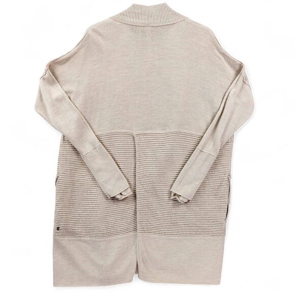 Lululemon Cardigan Womens Sz 8 Merino Wool Ribbed Open Front Sweater Jacket - Picture 7 of 15